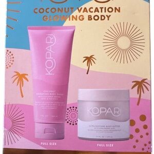 Kopari Coconut Vacation Glowing Body Set - Pink and White